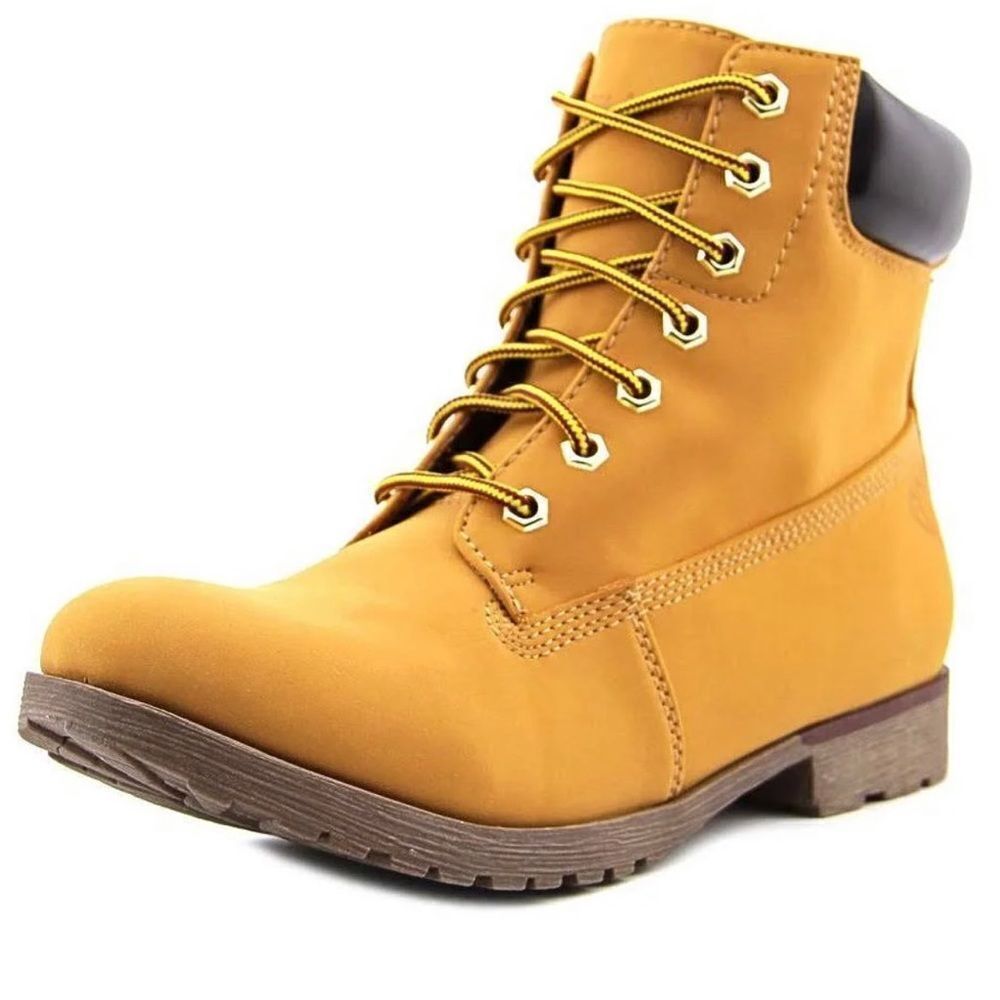 Rock & Candy Tan Bulldozer Boots Size 7.5